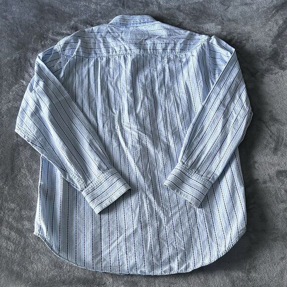 Robert Graham Mens Size XL Flip Cuff Mosaic Aztec Stripe Long Sleeve Shirt - Picture 8 of 11